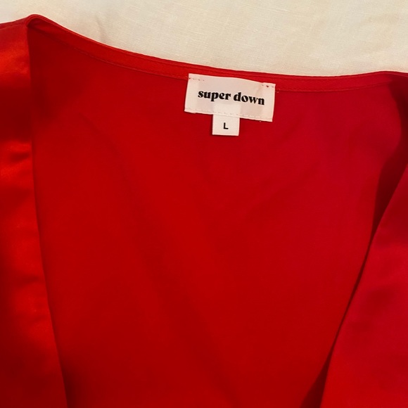 Superdown Red Top - Picture 3 of 3